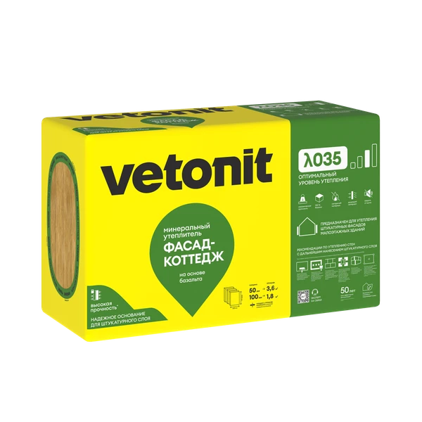Утеплитель Vetonit Фасад-коттедж Утеплитель Vetonit Фасад-коттедж