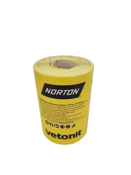 Рулон шлифбумаги Vetonit (Norton) Рулон шлифбумаги Vetonit (Norton)