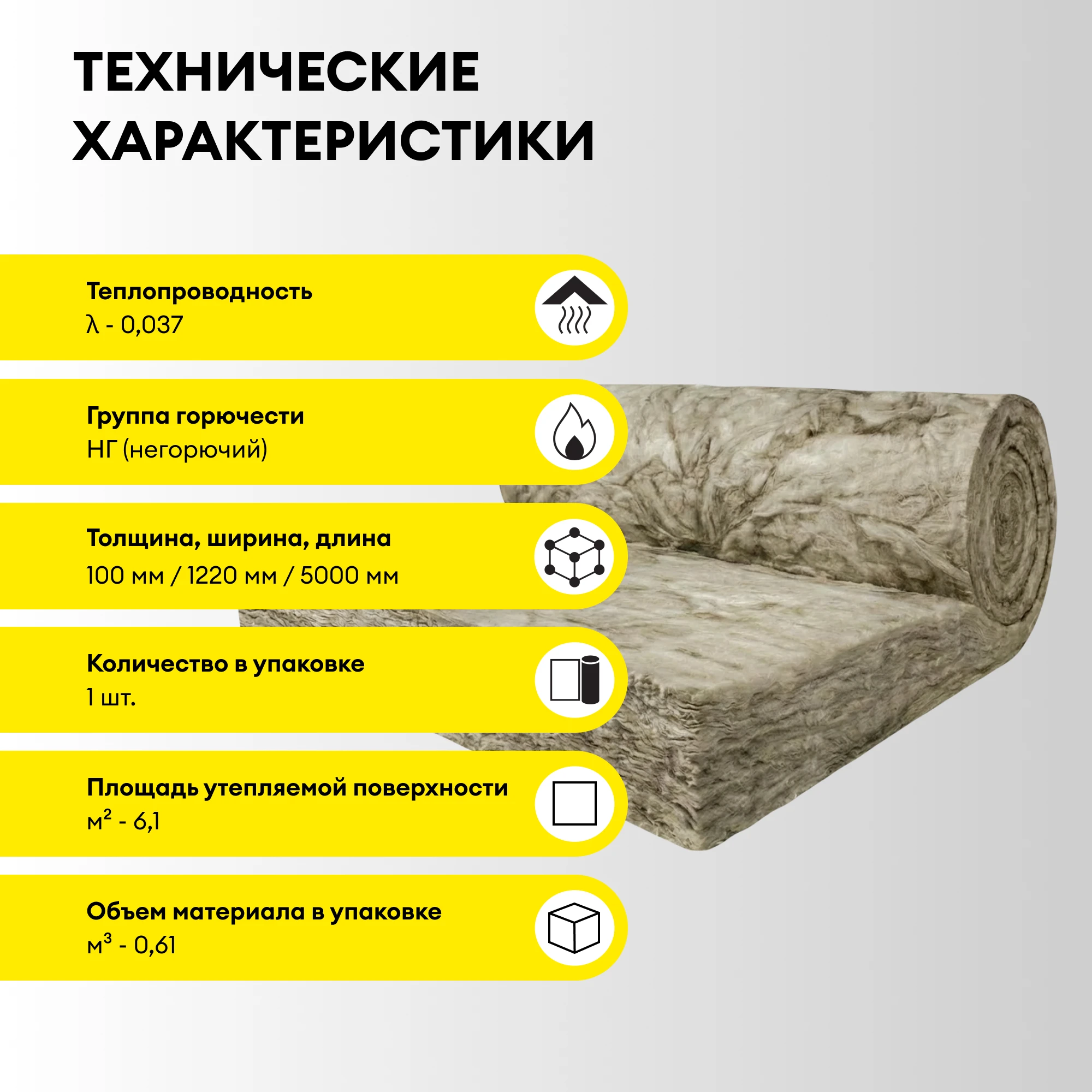 Утеплитель Vetonit Стена 100мм (6.1м2 / 0.61м3), фото товара (3) Утеплитель Vetonit Стена 100мм (6.1м2 / 0.61м3) (3)