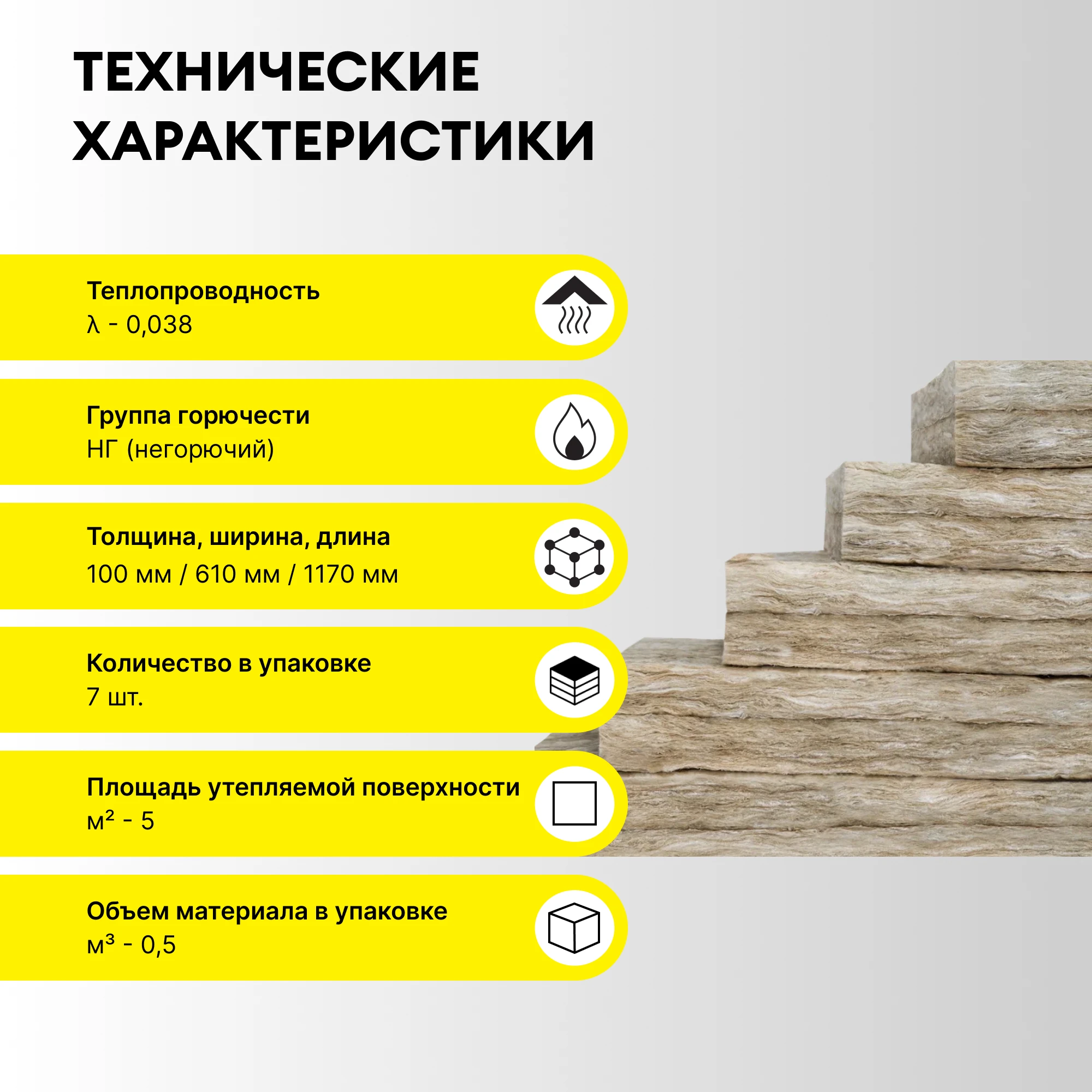 Утеплитель Vetonit Теплый Дом Плита 100мм (5м2 / 0.5м3) (3)