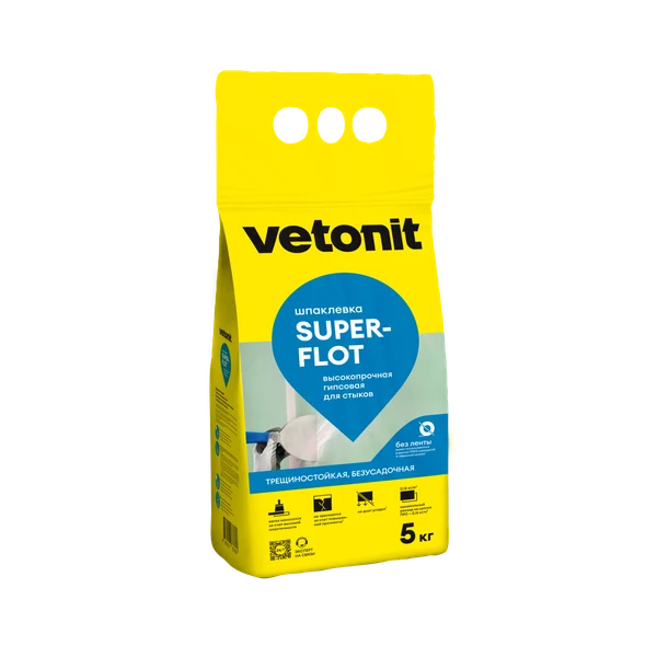 Гипсовая шпаклевка для стыков Vetonit SUPERFLOT Гипсовая шпаклевка для стыков Vetonit SUPERFLOT